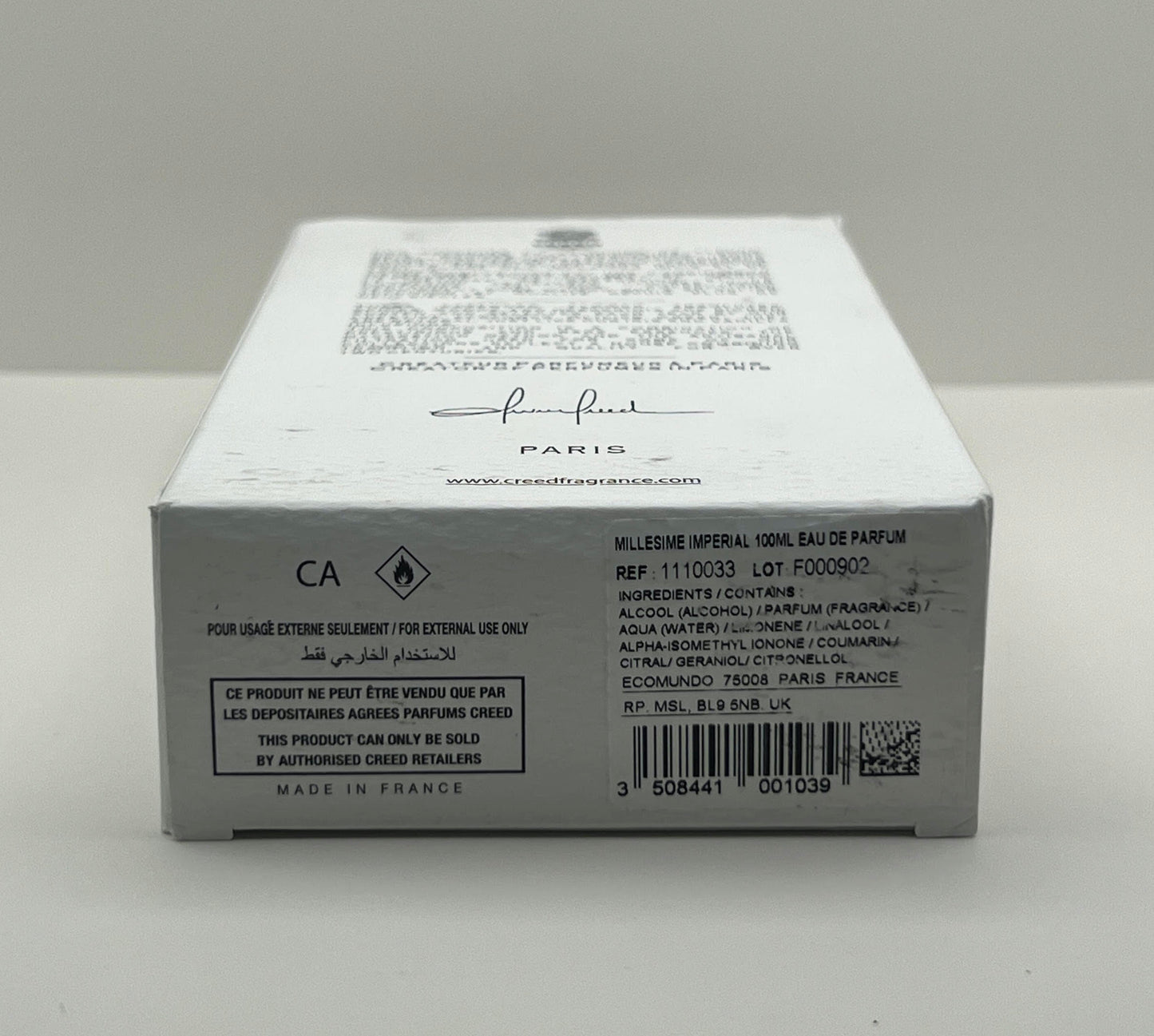 CREED Millesime Imperial - GRADE 9.6 - FOR HIM - 3.3 oz / 100 ml